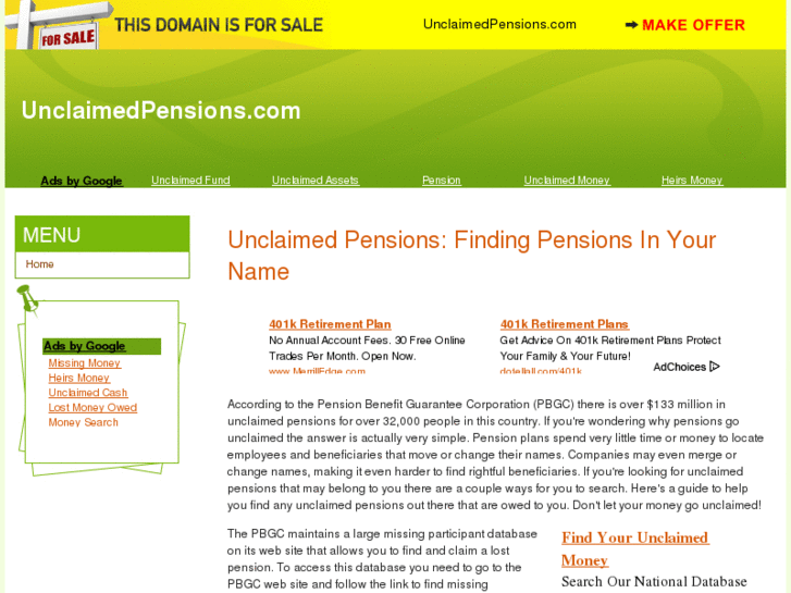 www.unclaimedpensions.com