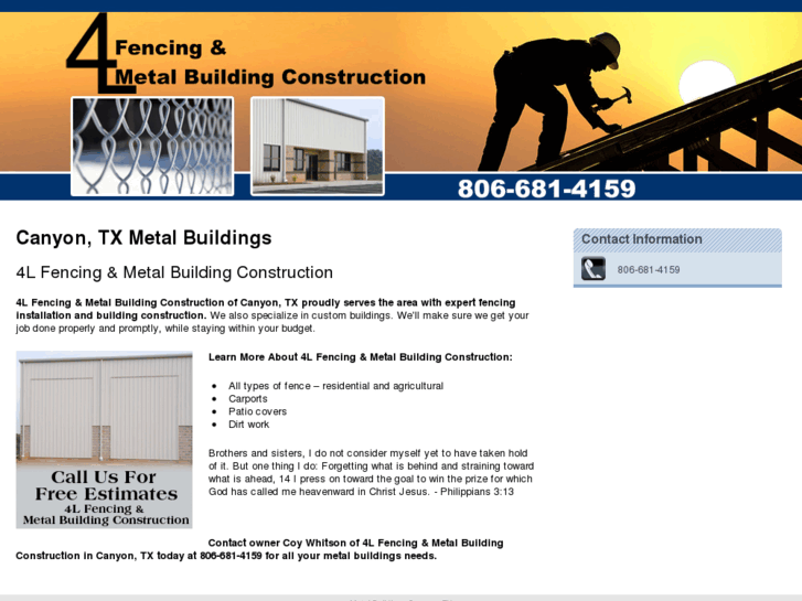 www.4lfencingandmetalbuildingconstruction.com