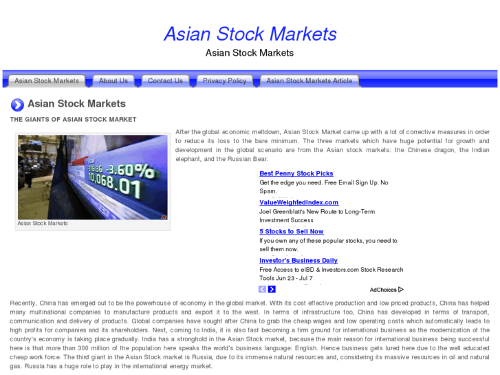 www.asianstockmarkets.org