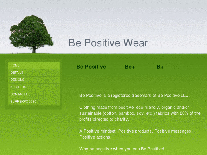 www.bepositivewear.com