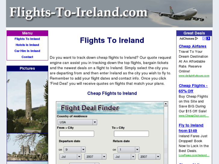 www.flights-to-ireland.com