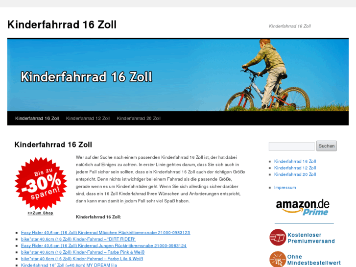 www.kinderfahrrad16zoll.com