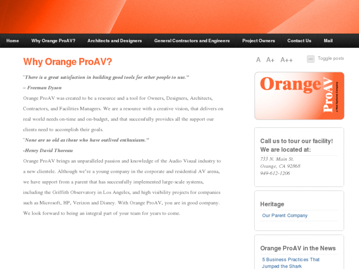 www.orangeproav.com