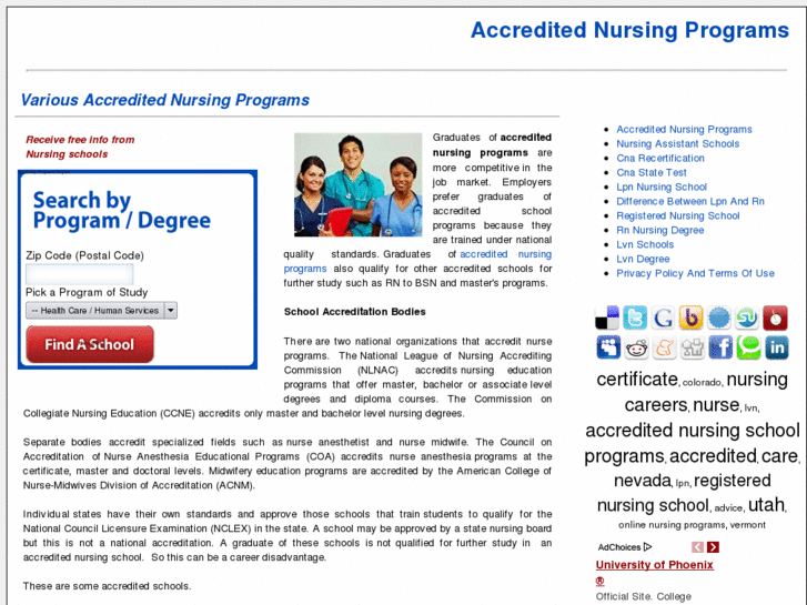 www.accreditednursingprograms.org