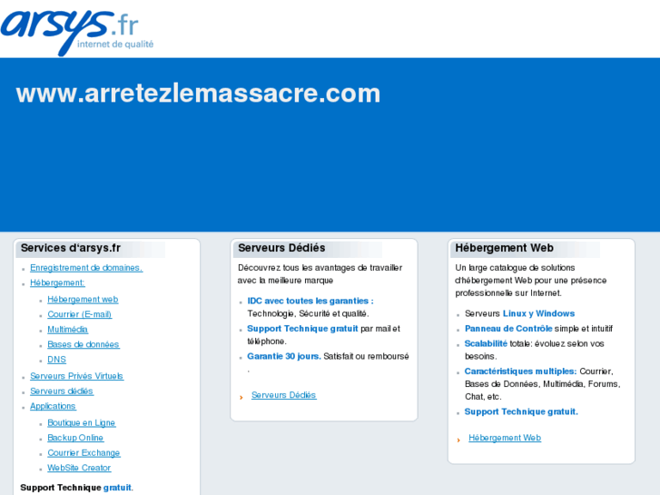 www.arretezlemassacre.com