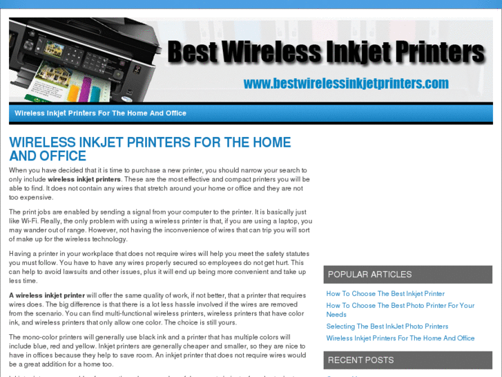 www.bestwirelessinkjetprinters.com