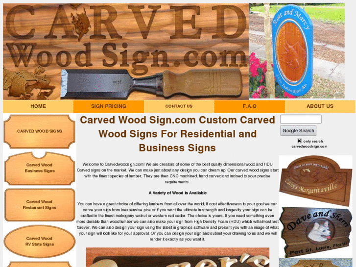 www.carvedwoodsign.com