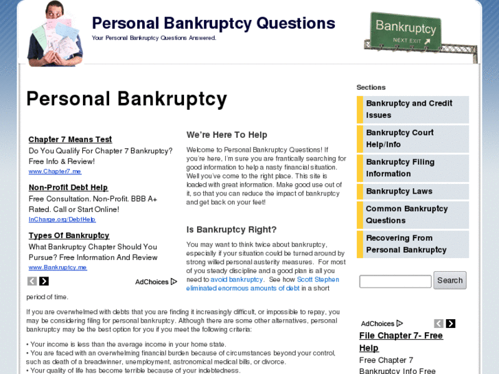 www.personalbankruptcyquestions.org