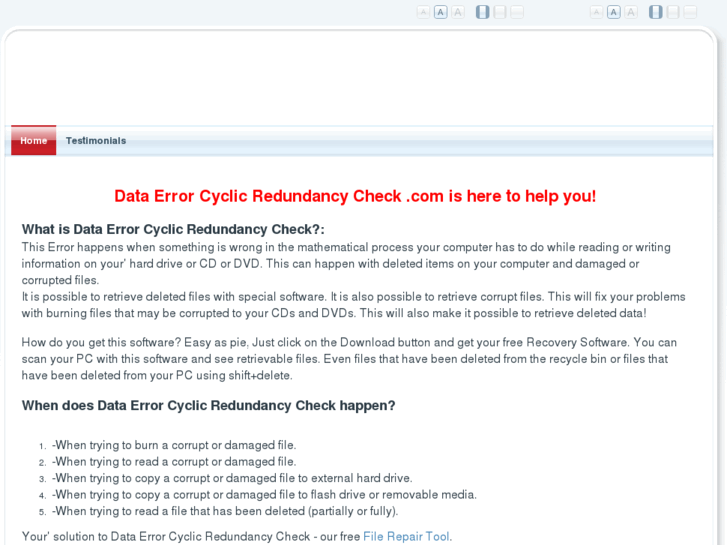 www.dataerrorcyclicredundancycheck.com