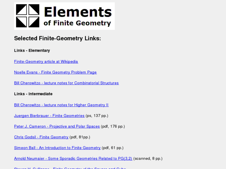 www.finitegeometry.org
