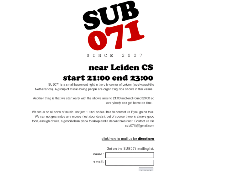 www.sub071.nl