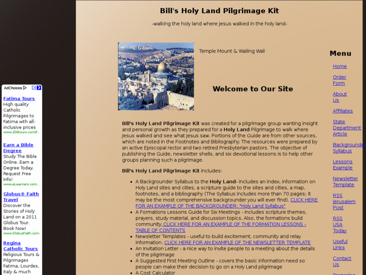 www.billsholylandpilgrimagekit.com