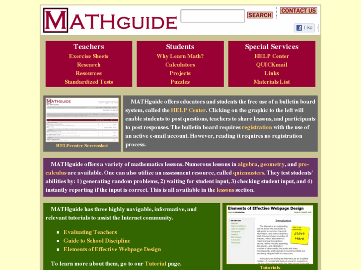 www.mathguide.com