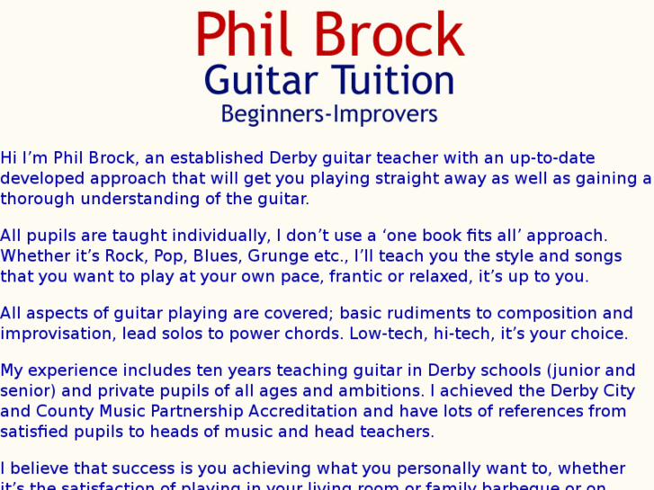 www.philbrockguitartuitionderby.com