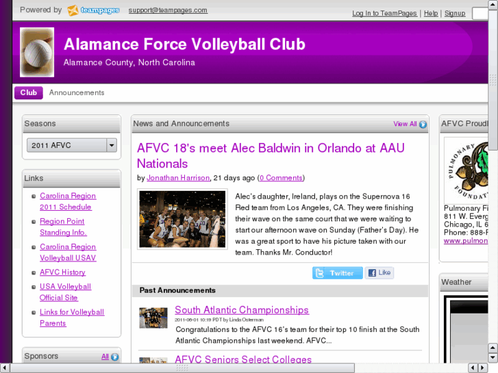 www.alamanceforcevolleyball.com