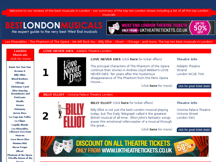 www.bestlondonmusicals.co.uk