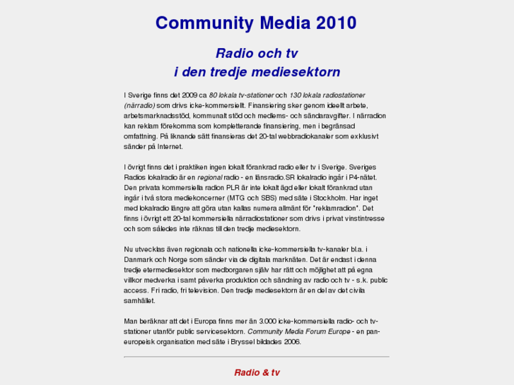 www.communitymedia.se