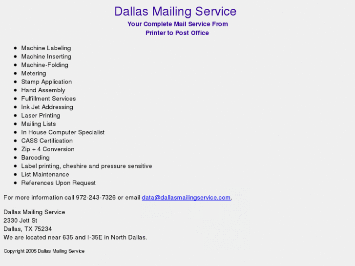 www.dallasmailingservice.com