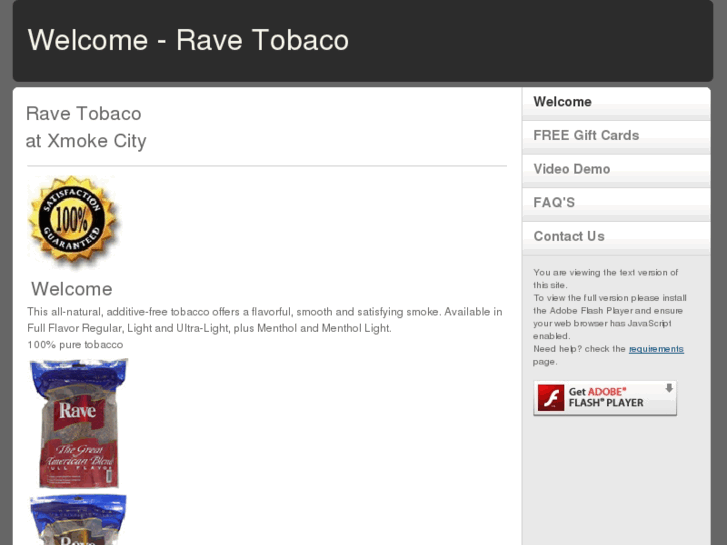 www.raveloosetobacco.com