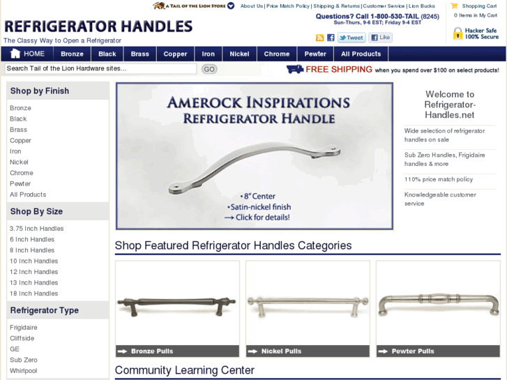 www.refrigerator-handles.net