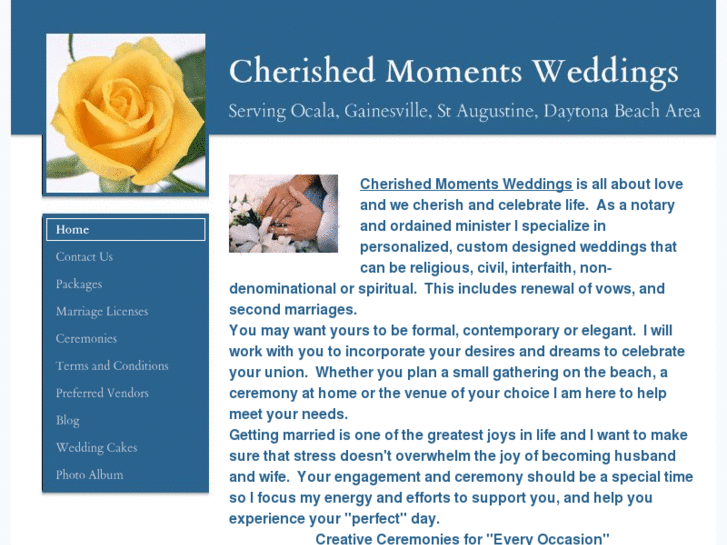 www.cherishedmomentsweddings.com