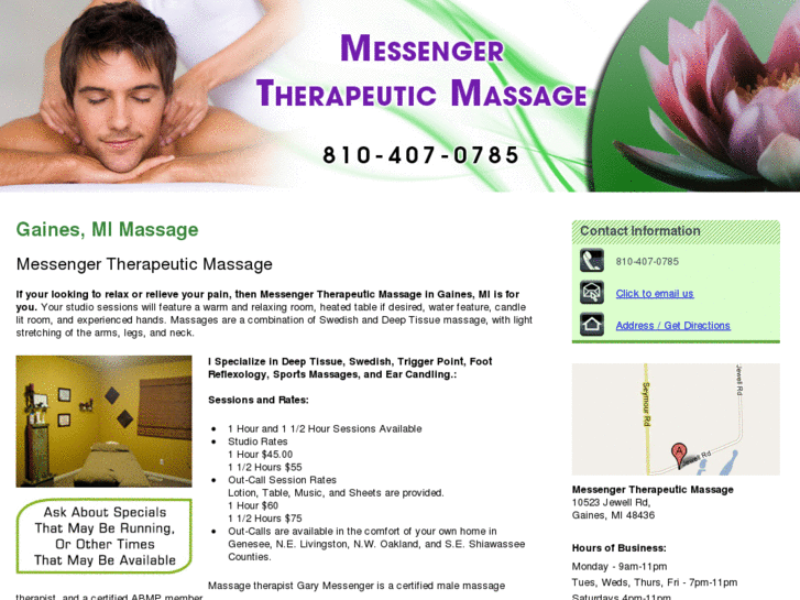 www.messengertherapeuticmassage.com