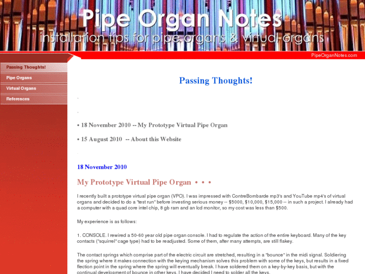 www.pipeorgannotes.com