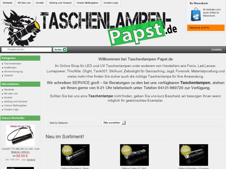 www.taschenlampen-papst.de