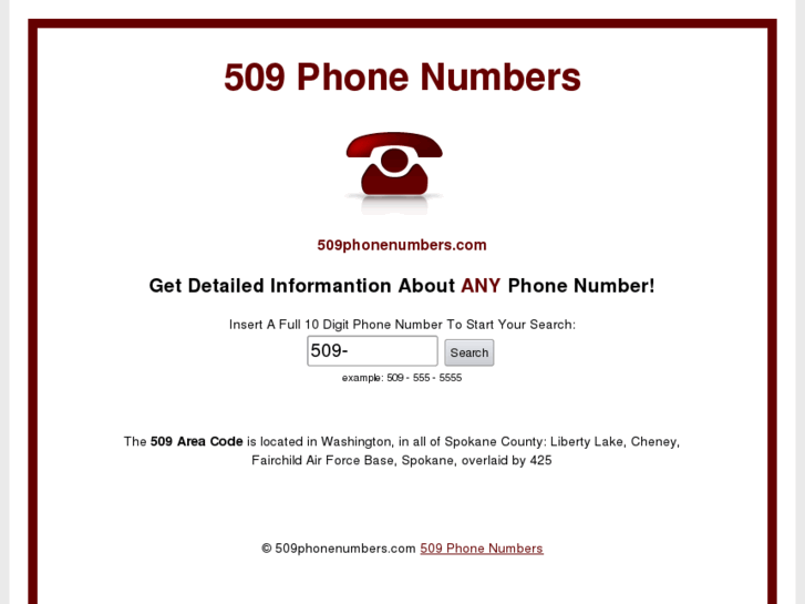 www.509phonenumbers.com