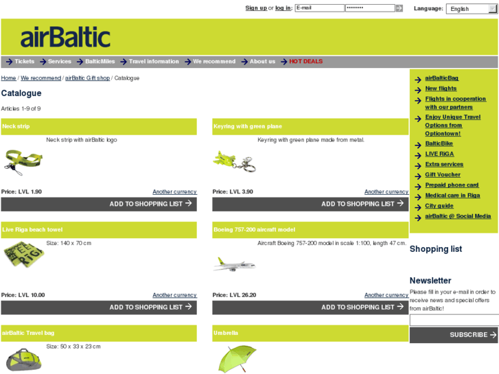 www.airbalticoutlet.com