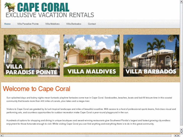 www.capecoralexclusivevacationrentals.com