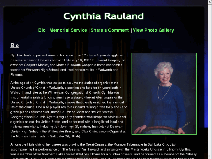 www.cynthiarauland.org