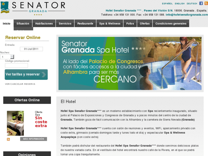 www.hotelsenatorgranada.com