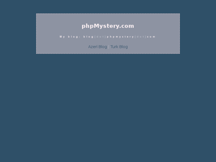 www.phpmystery.com