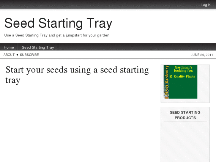 www.seedstartingtray.com