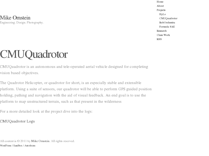 www.cmuquadrotor.com