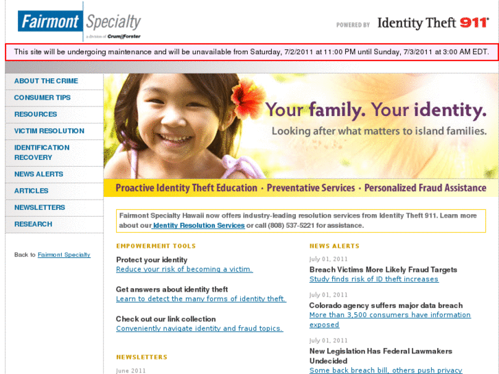 www.fairmontspecialtyhawaii-idtheft.com