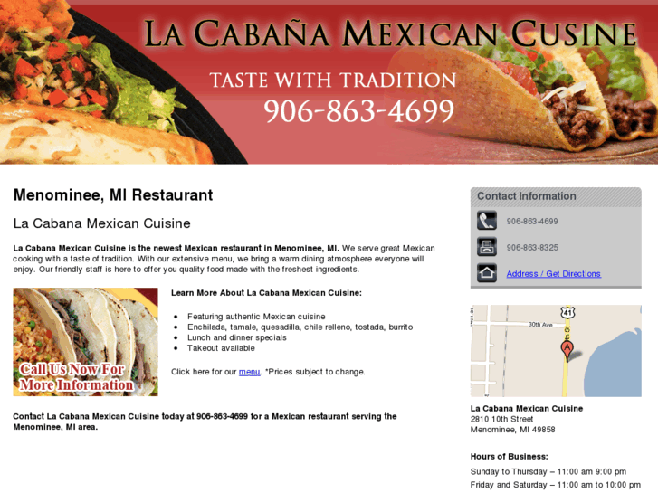 www.lacabanamexicancusine.com