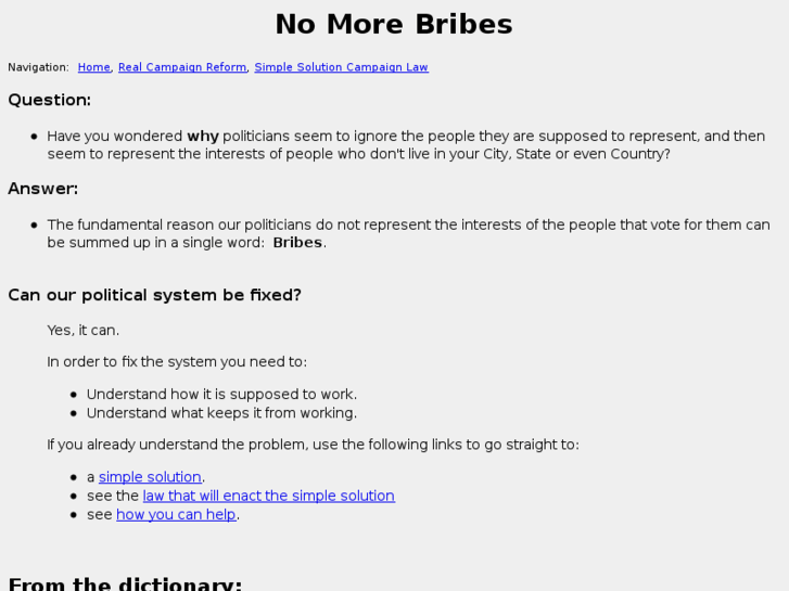 www.nobribe.net