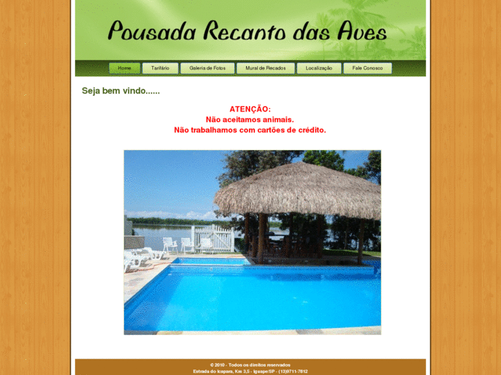 www.pousadarecantodasaves.com