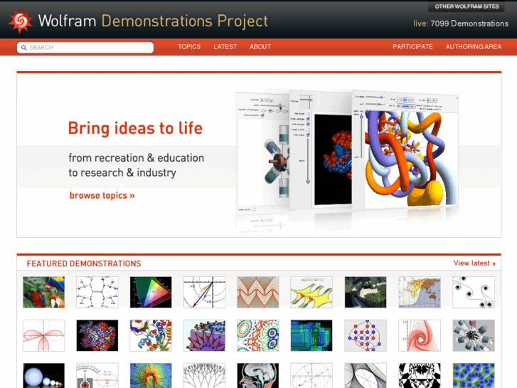 www.wolframdemonstrations.net