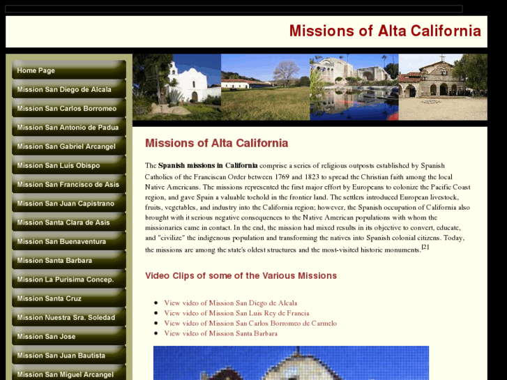 www.californiamission.info