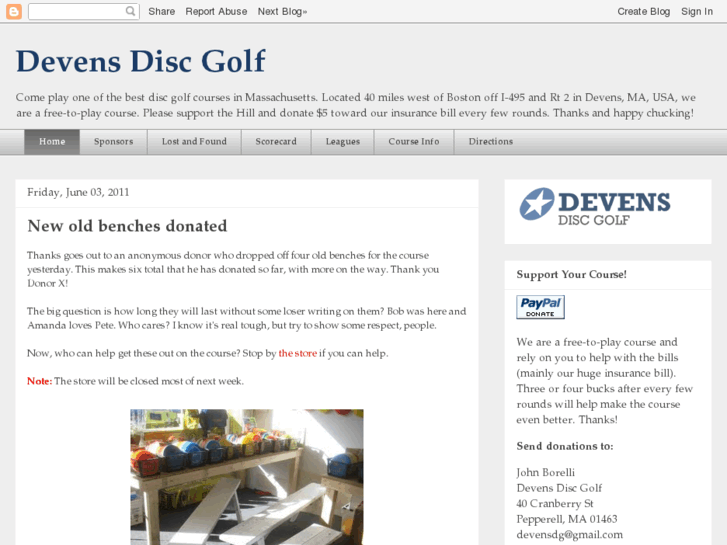 www.devensdiscgolf.com