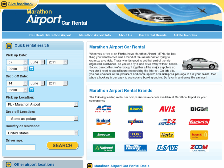 www.marathonairportcarrental.com