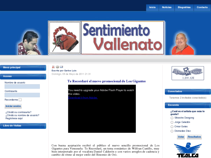 www.sentimientovallenato.com