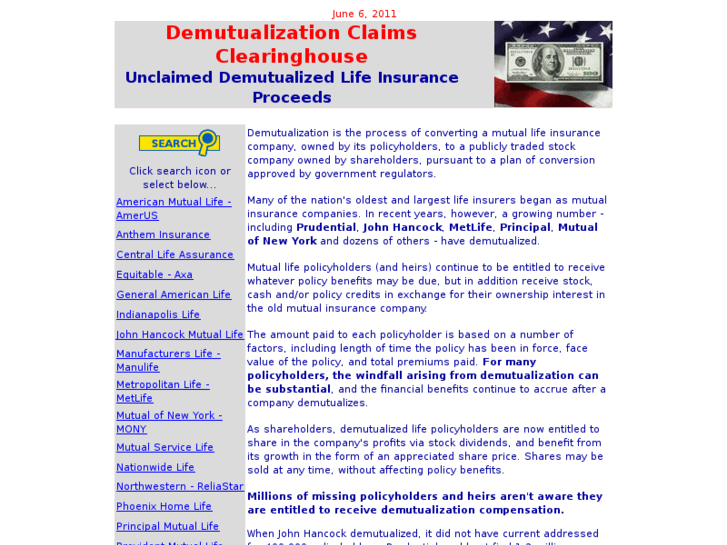 www.unclaimed-demutualization.com