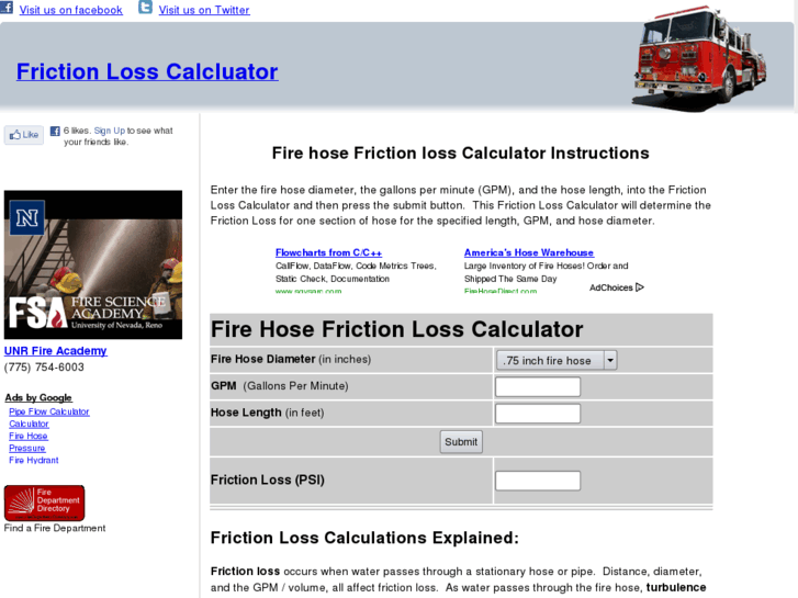 www.frictionlosscalculator.com