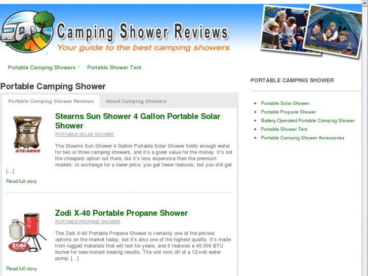 www.portablecampingshowers.org