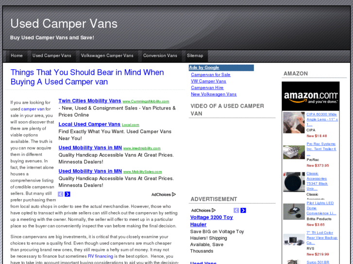 www.usedcampervans.net