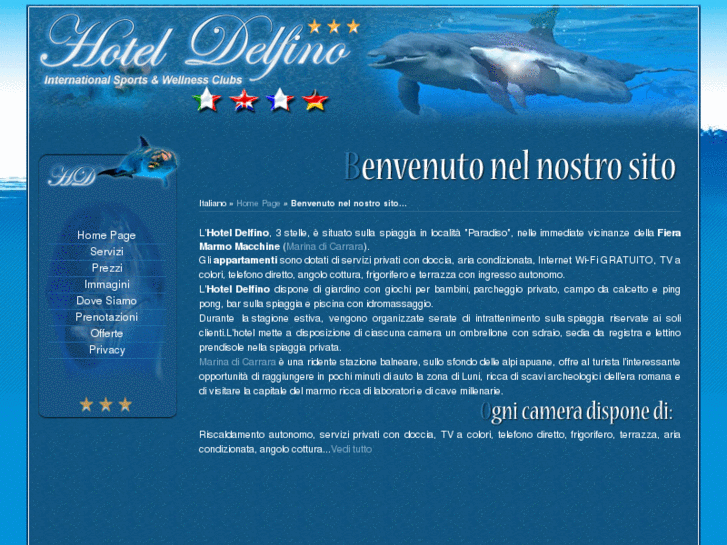 www.hoteldelfinomarinadicarrara.com